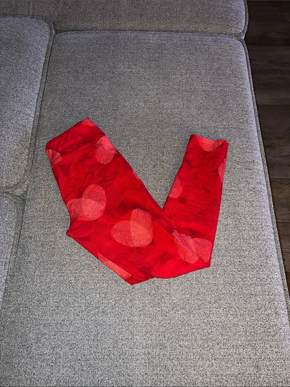 LuLaRoe Red Polka Dot Leggings